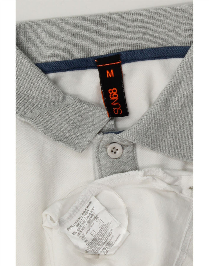 Sun68 Rugby-Poloshirt für Jungen, 13–14 Jahre, mittelweiße Baumwolle