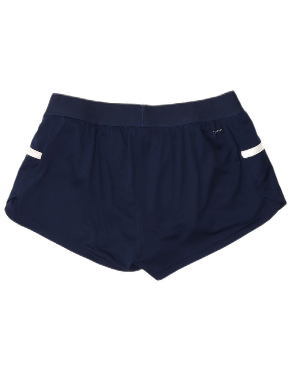 Adidas Damen Climacool Sport Shorts UK 16/18 Large Marineblau Farbblock
