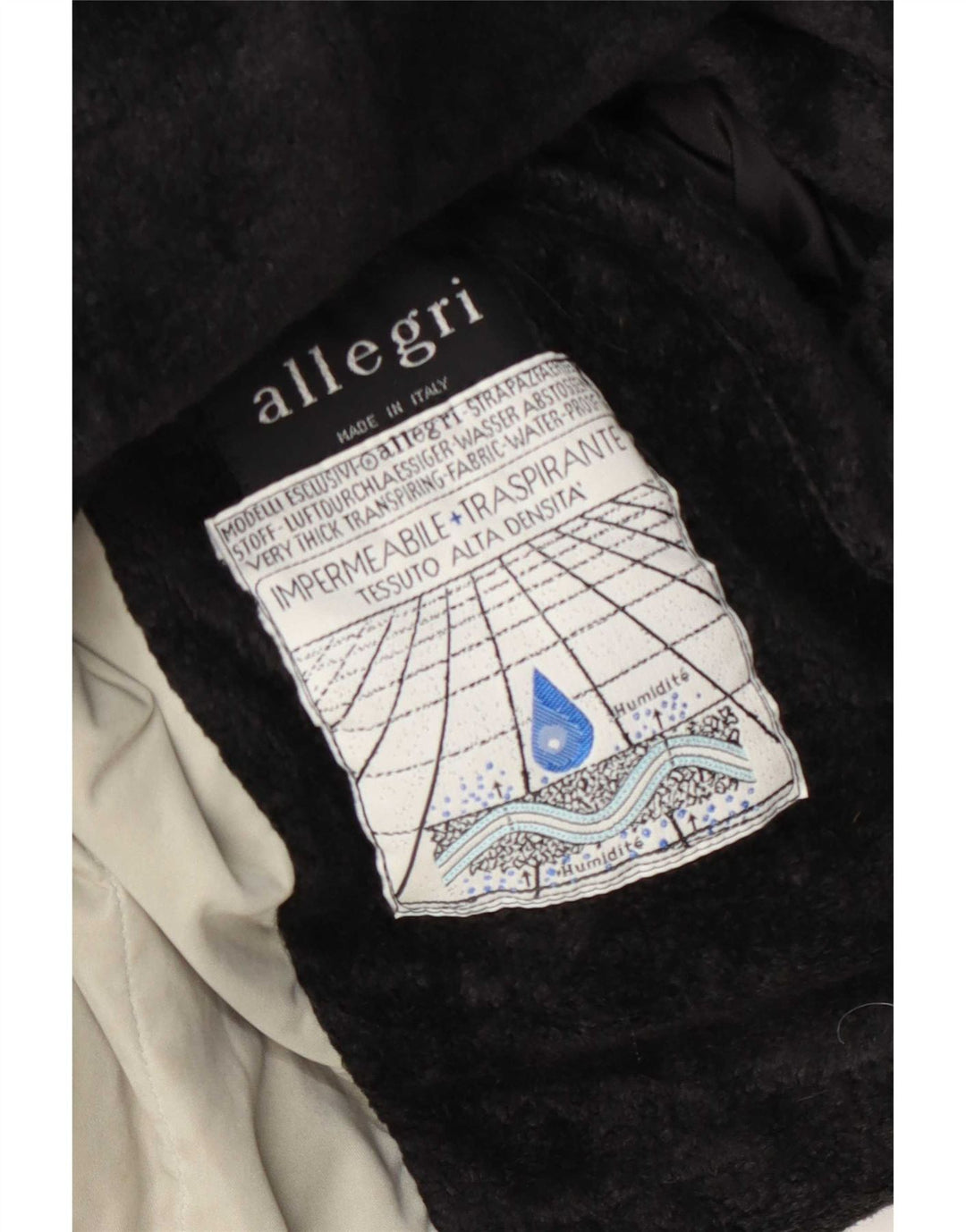 Allegri Damenmantel UK 14 Large Khaki Colourblock