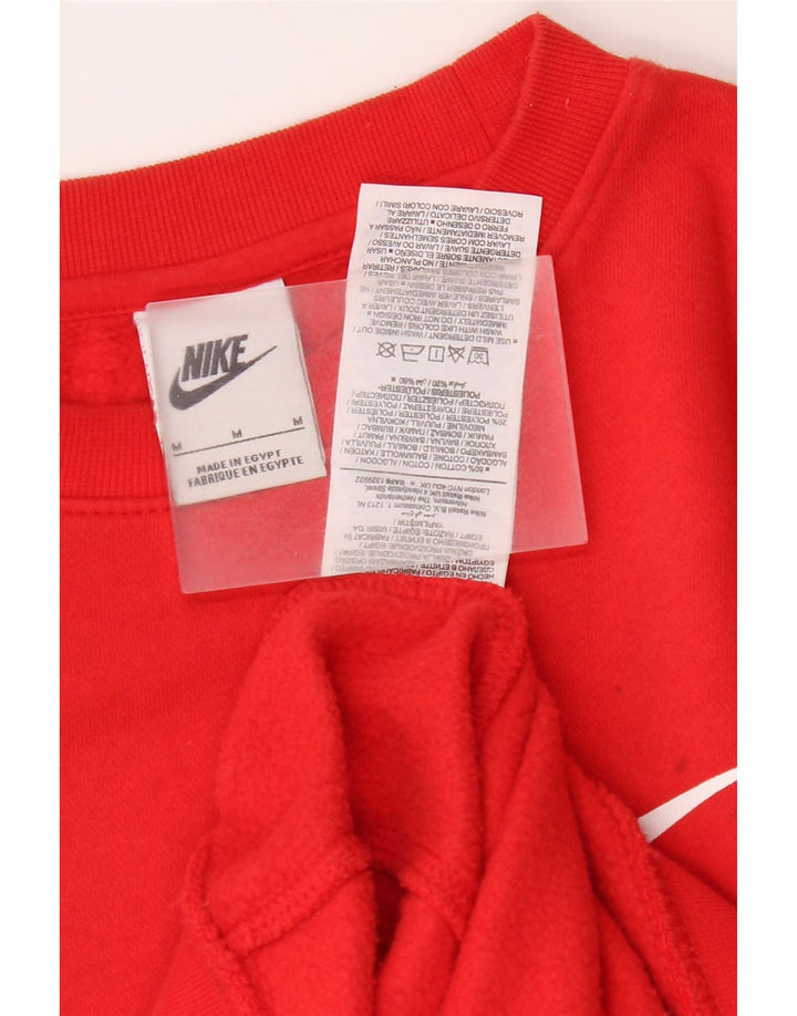 Nike Herren-Sweatshirt mit Grafik, mittelrote Baumwolle