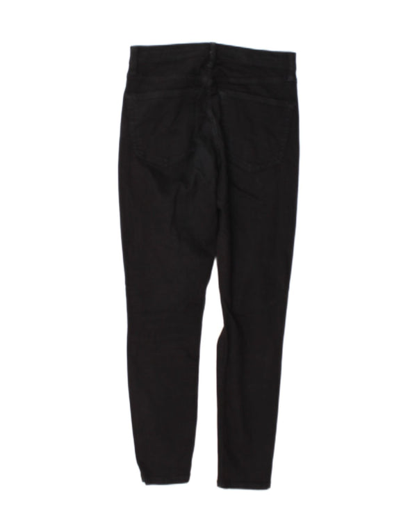 Topshop Damen Jamie Distressed Skinny Jeans W28 L26 Schwarz Polyester
