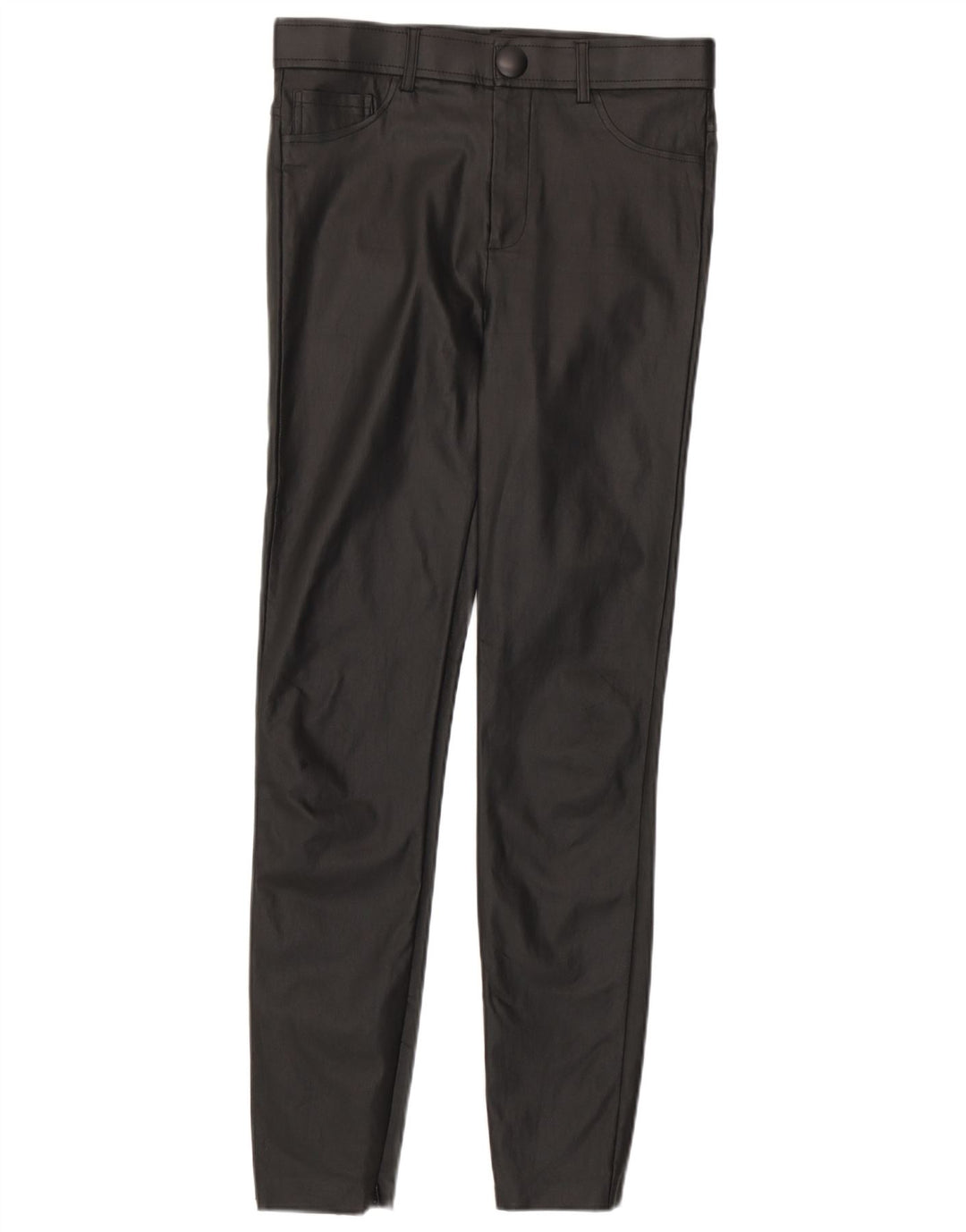 Zara Damen-Leggings aus Kunstleder, Größe M, W28, L28, Schwarz