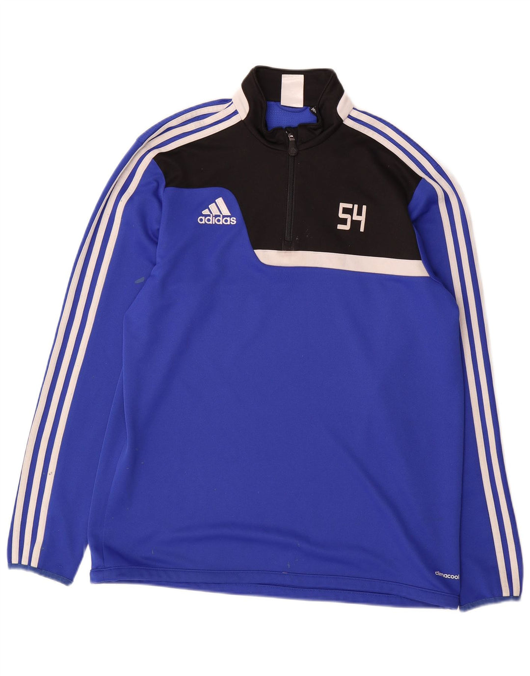 ADIDAS Herren Climacool Pullover-Trainingsanzug-Oberteil, groß, blau, Farbblock