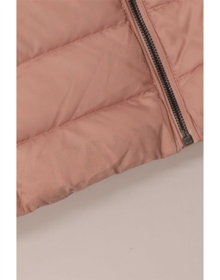 Tommy Hilfiger Damen-Jacke mit Kapuze, gepolstert, UK 10, Größe S, rosa, Polyester