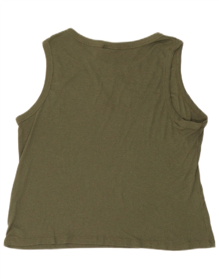 Champion Damen-Top mit Grafik, UK 18, XL, Khaki, Polyester