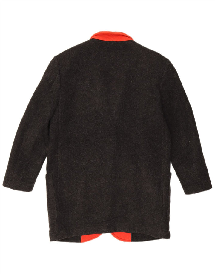 Benetton Damen-Blazer, übergroß, mit 3 Knöpfen, IT 40, Größe S, Schwarz