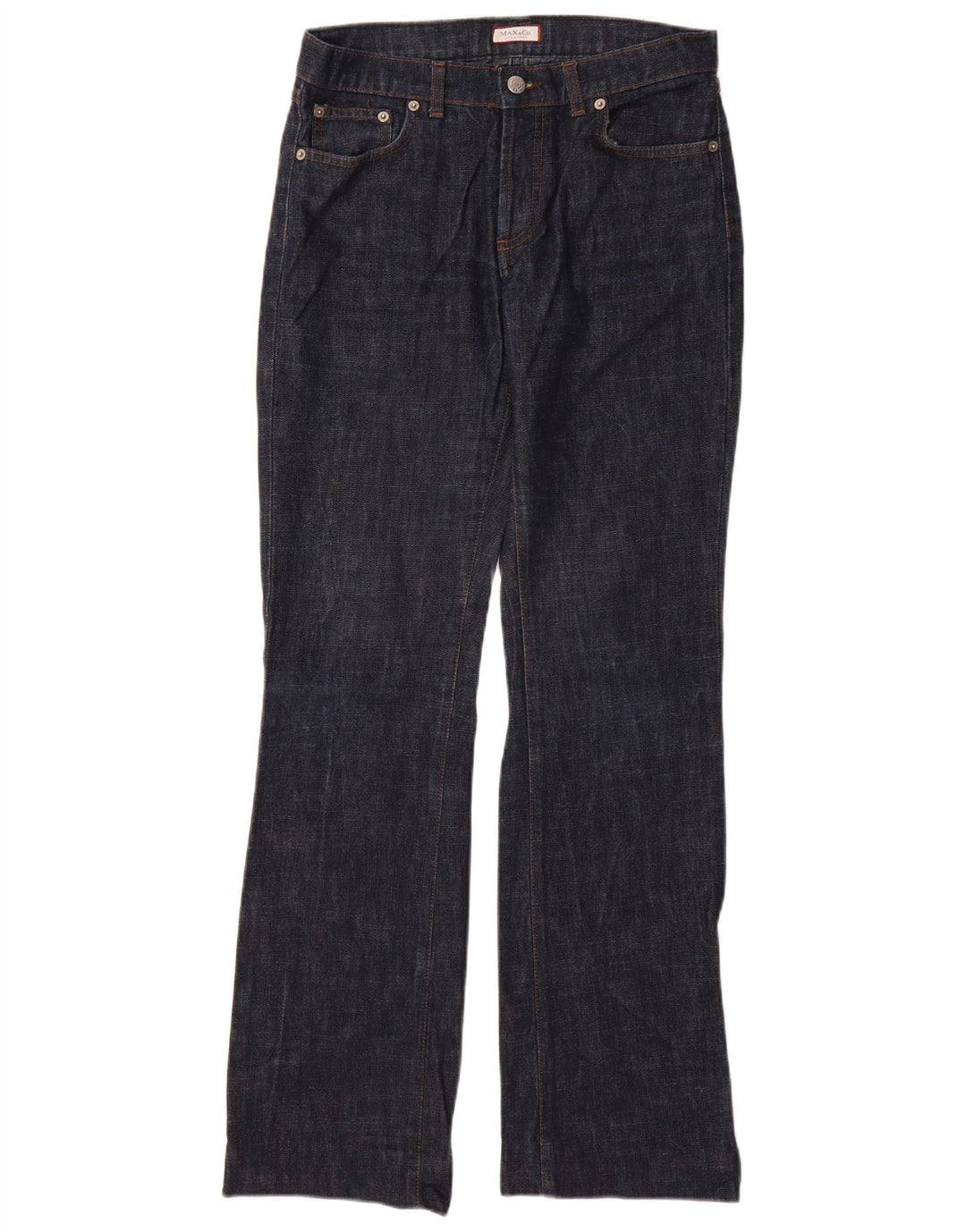 Max & Co. Bootcut-Jeans für Damen, UK 10, Größe S, W28, L32, Marineblau, Baumwolle