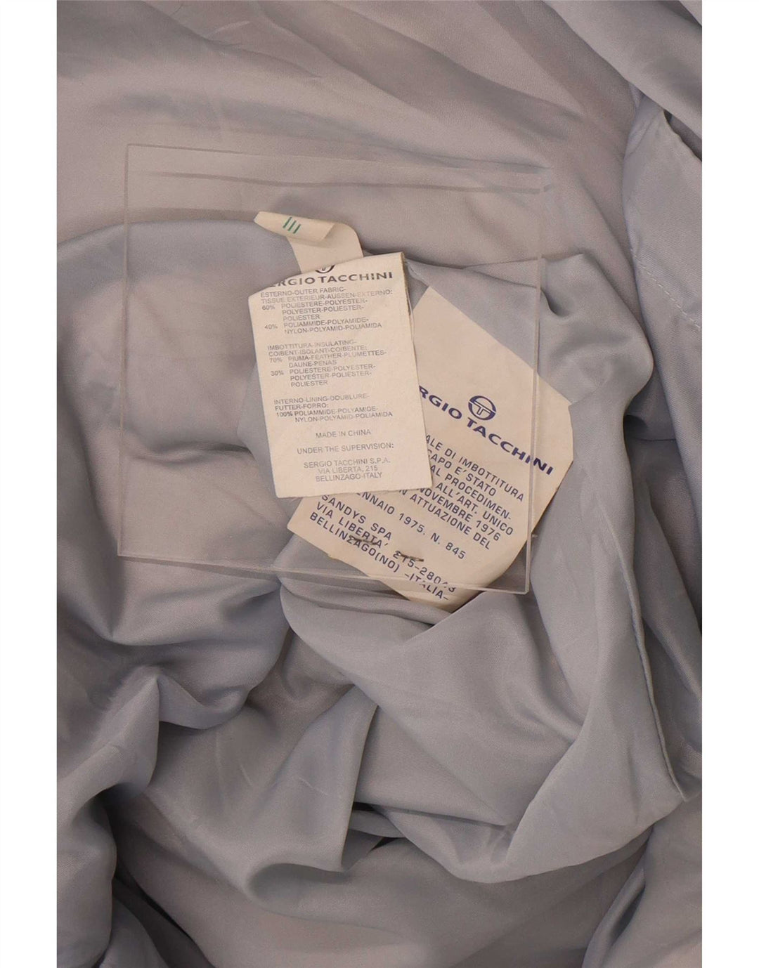 Sergio Tacchini Wattierter Damenmantel mit Kapuze IT 44 Mittelschwarzes Polyester
