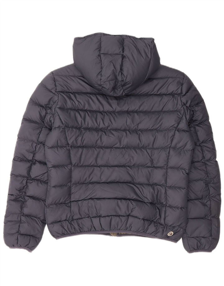 Colmar Damen Wattierte Jacke mit Kapuze IT 44 Mittelblaues Polyester