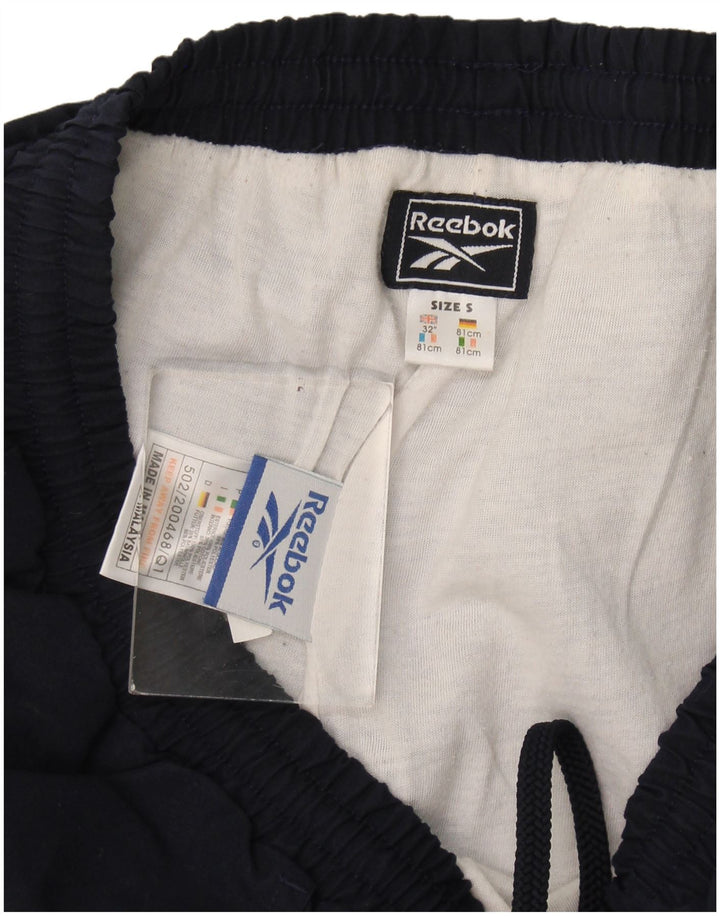 Reebok Herren-Trainingshose, Größe S, Marineblau, Polyester