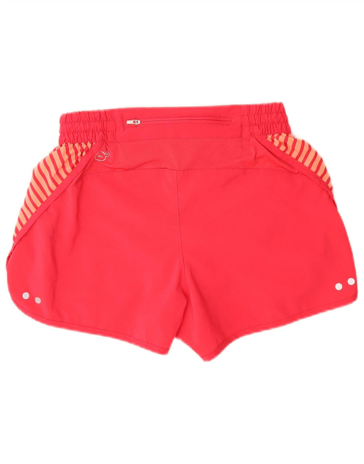 Puma Damen Sportshorts UK 12 Mittelrosa gestreift Polyester