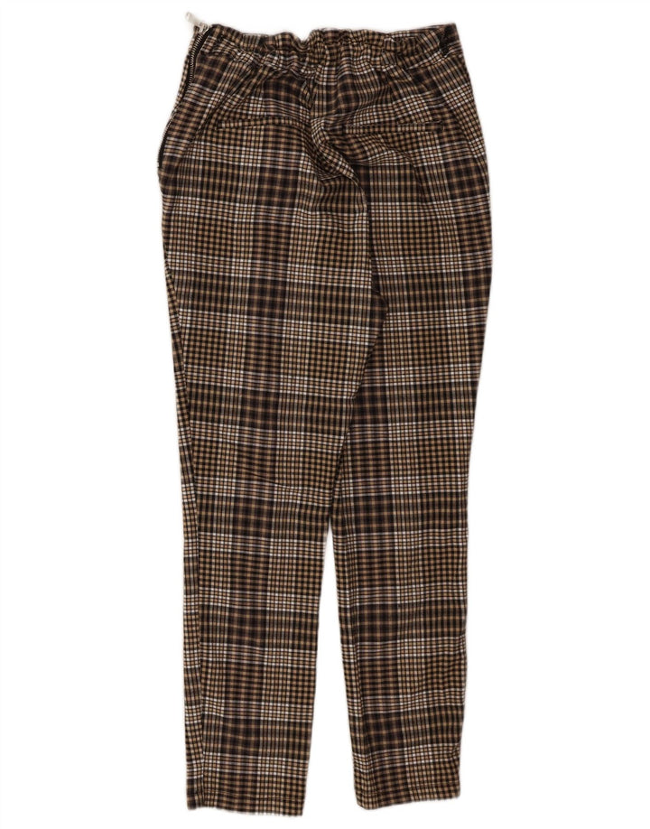 Kurze Hose von Zara für Damen, groß, W30, L24, braun kariert