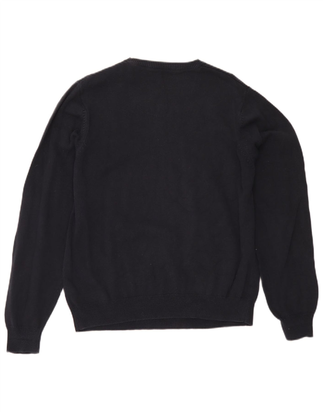 Marks & Spencer Herren Blauer Harbor-Pullover mit Rundhalsausschnitt Mittelmarineblau