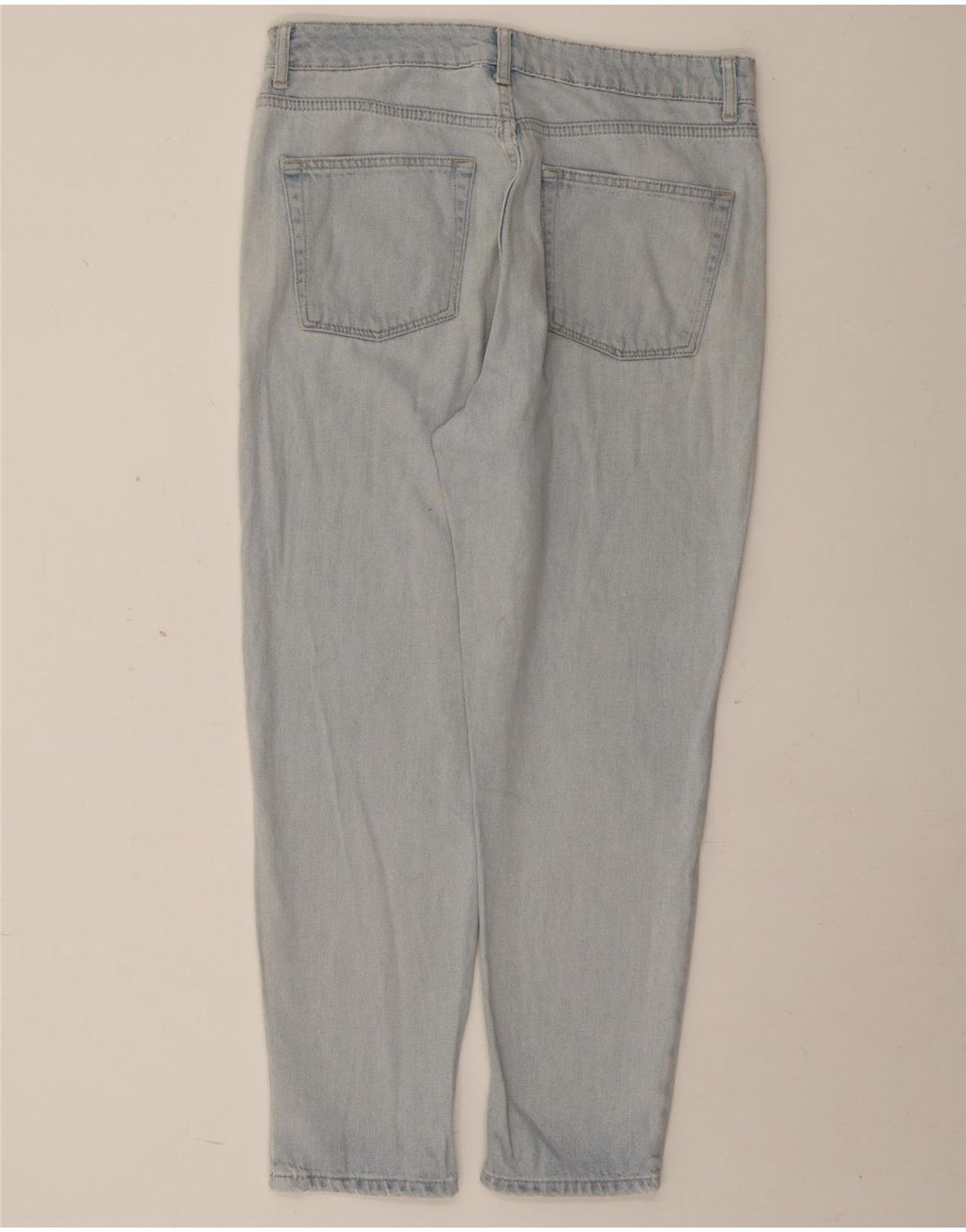 Topshop Damen Tapered Jeans W32 L26 Blaue Baumwolle