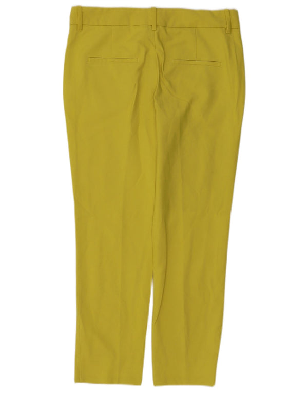 Gerade Chino-Hose für Damen von Zara, EU 38, Größe S, W28, L27, Gelb