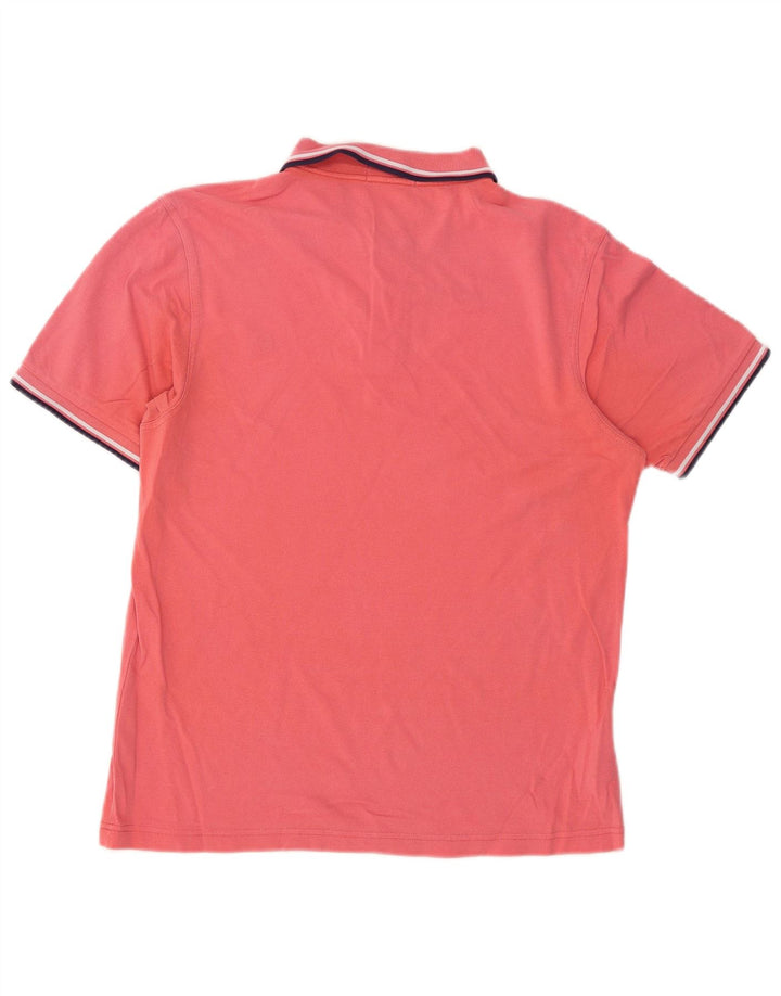 Fred Perry Herren-Poloshirt mit schmaler Passform, große rosa Baumwolle