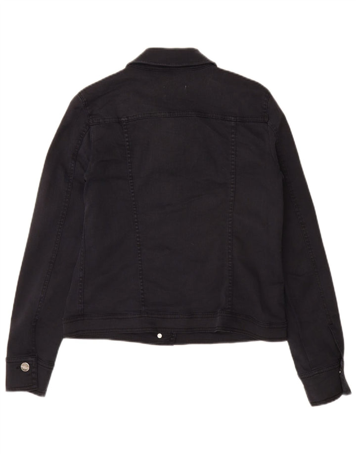 MARELLA Damen Jeansjacke UK 10 Small Marineblau