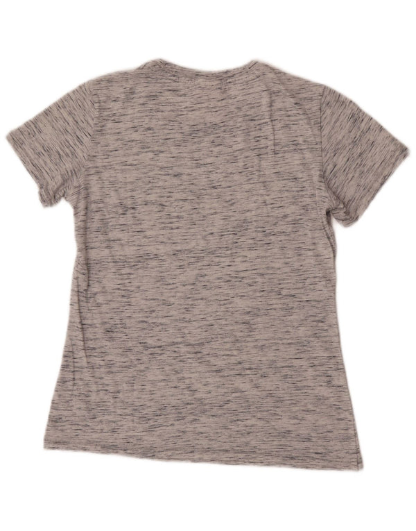 Champion Damen Heritage Fit Graphic T-Shirt Top UK 10 Small Grau meliert