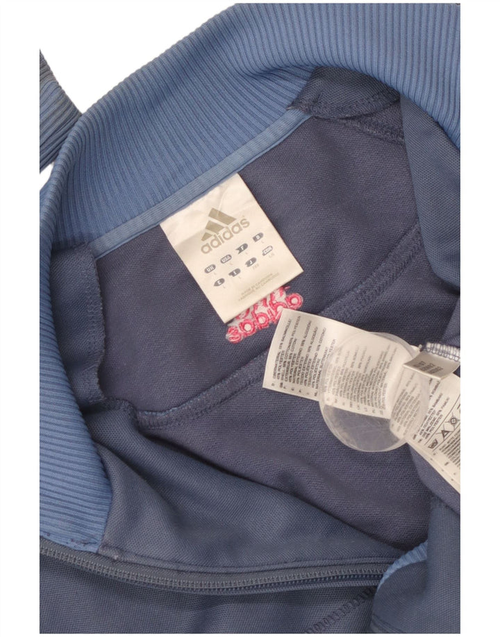 Adidas Herren-Trainingsanzug-Top-Jacke, groß, marineblau, gestreift, Baumwolle