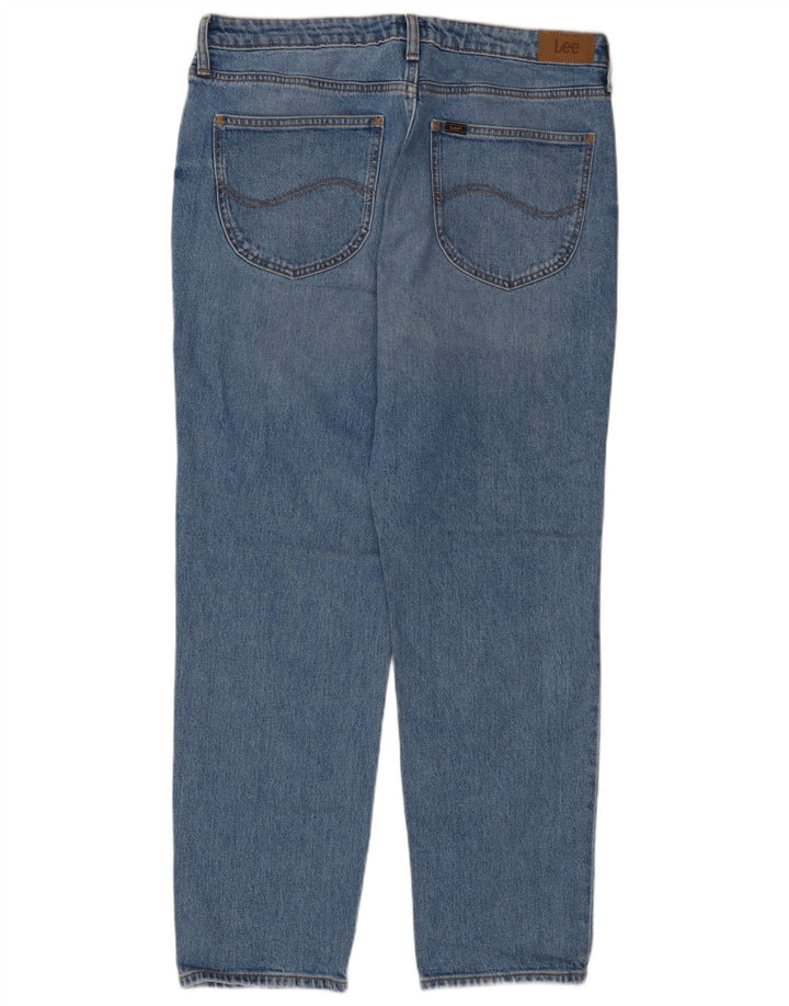 Lee Damen Carol Tapered Jeans W34 L29 Blaue Baumwolle
