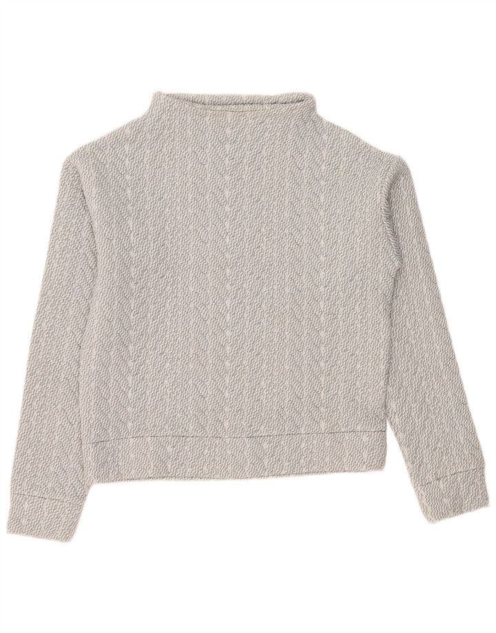 Gap Damen-Sweatshirt in Übergröße, Gr. 6, XS, grau gestreift, Polyester