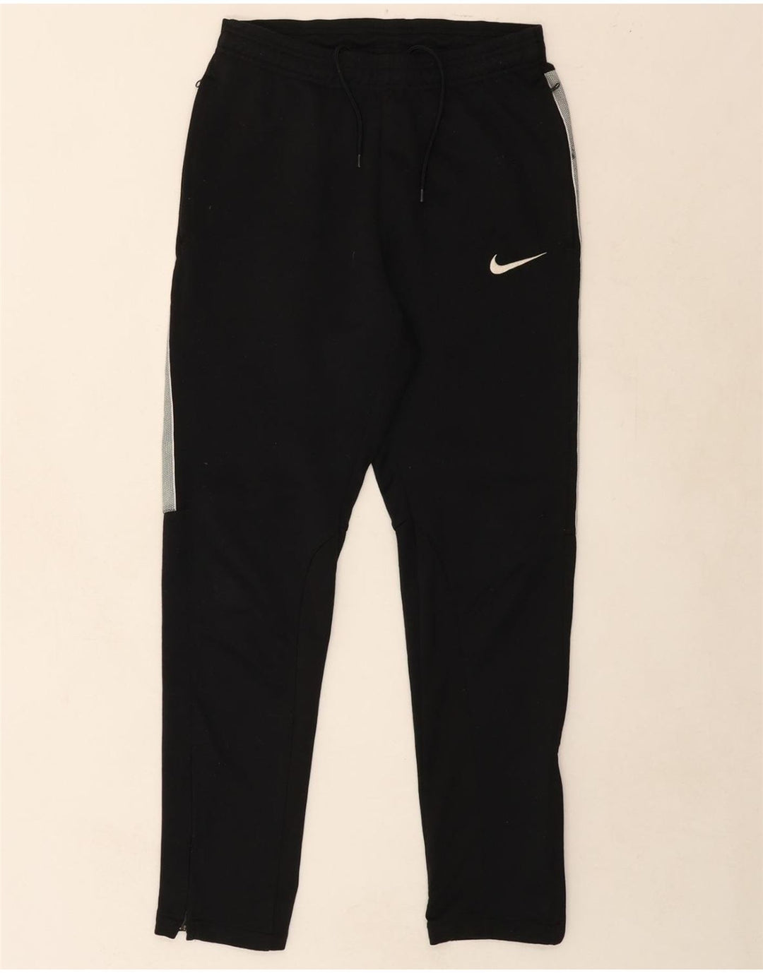 NIKE Mens Tracksuit Trousers Small Black Colourblock Polyester Vintage Nike and Second-Hand Nike from Messina Hembry 