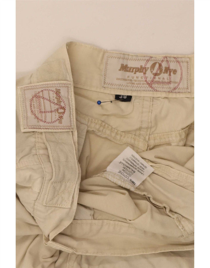 Murphy & Nye Herren Cargoshorts W38 XL Beige Baumwolle