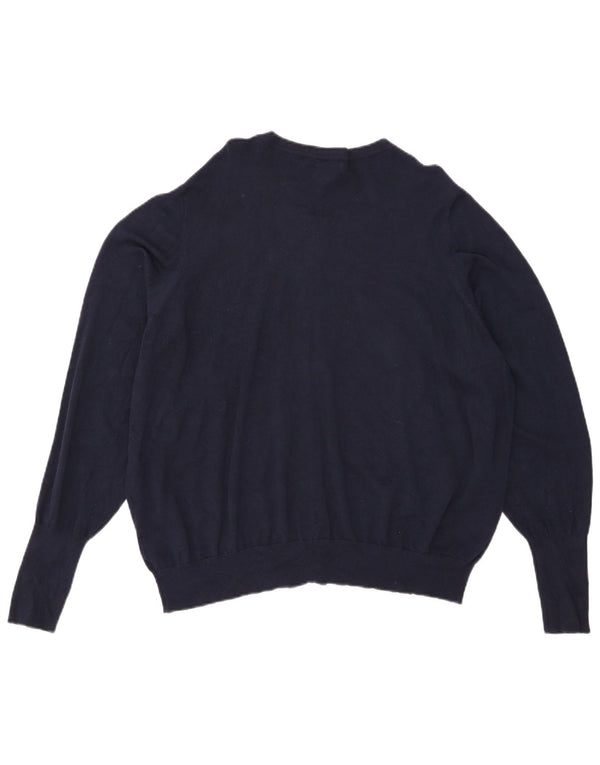 Marks & Spencer Damen-Cardigan-Pullover UK 24 4XL Marineblaue Viskose