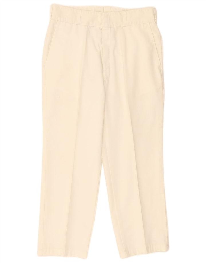 Dickies gerade Chino-Hose für Damen, W34, L26, weißes Polyester