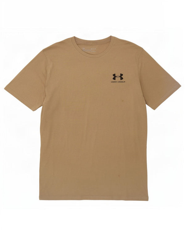 Under Armour Herren Heat Gear T-Shirt Top Medium Khaki