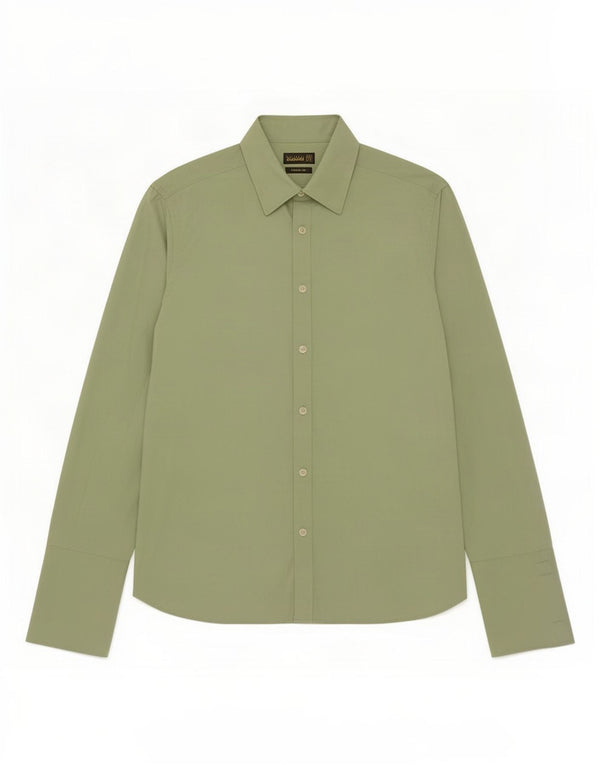 Ted Baker formelles Herrenhemd, Größe 15 1/2 39, mittelgrüne Baumwolle