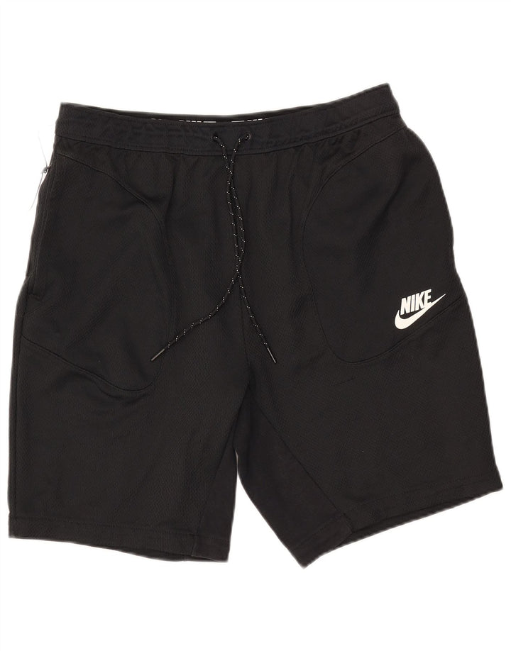 NIKE Herren-Sportshorts, groß, schwarze Baumwolle