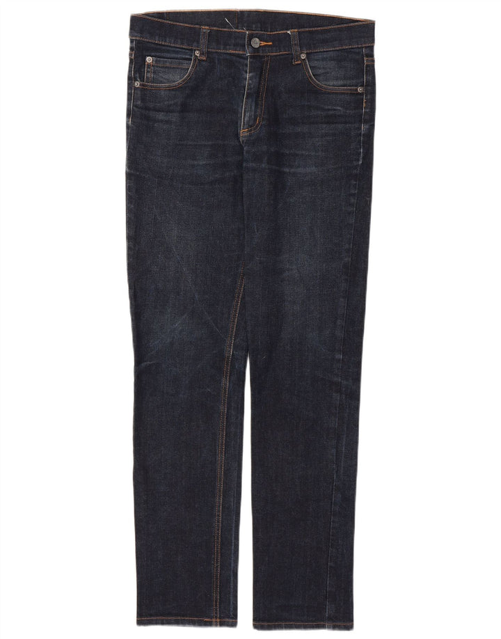 CHEAP MONDAY Herren Slim Jeans W32 L31 Marineblaue Baumwolle