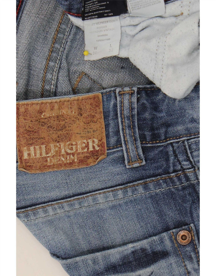 Tommy Hilfiger Damen Distressed Straight Jeans W30 L32 Blau
