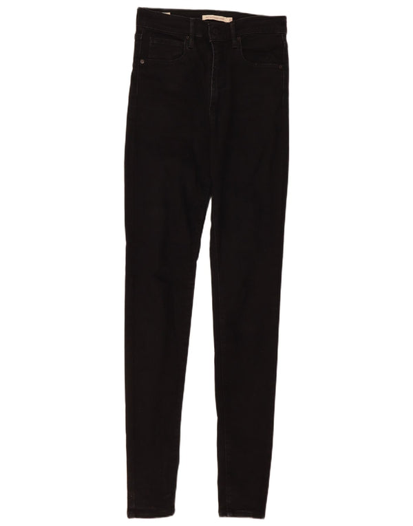 Levi's Damen Mile High Super Skinny Jeans W27 L34 Schwarze Baumwolle
