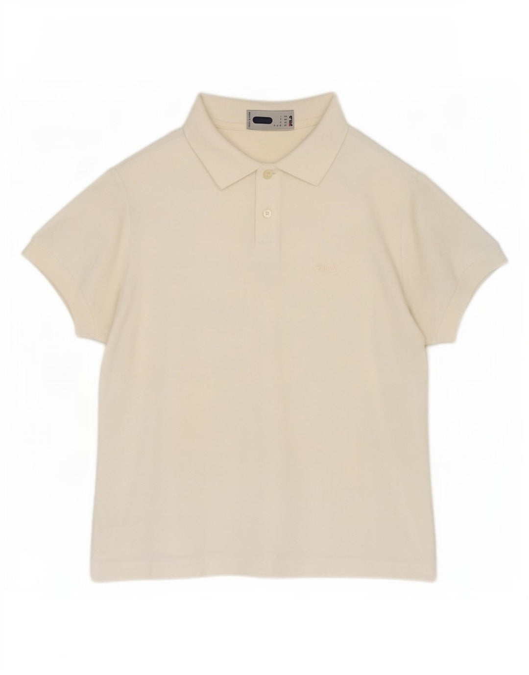 Fila Damen Poloshirt IT 46 Large Off White