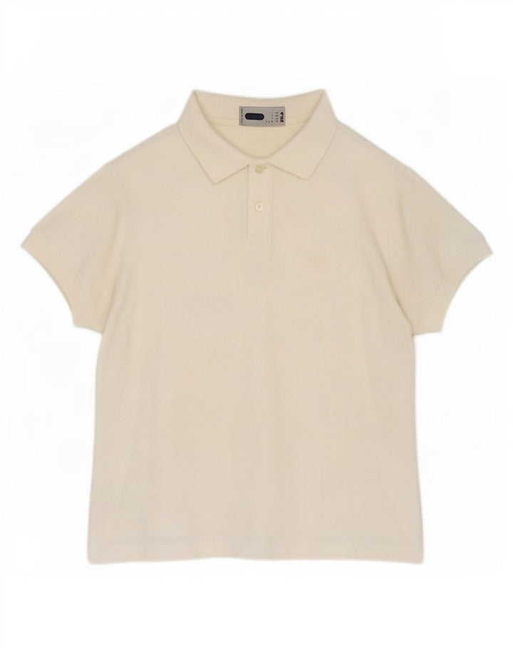 Fila Damen Poloshirt IT 46 Large Off White