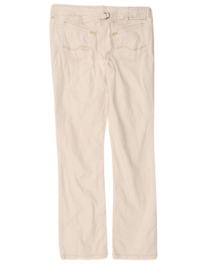 FAT FACE Damen-Jeans mit niedriger Taille, gerade, UK 12, M, W32, L31, Weiß