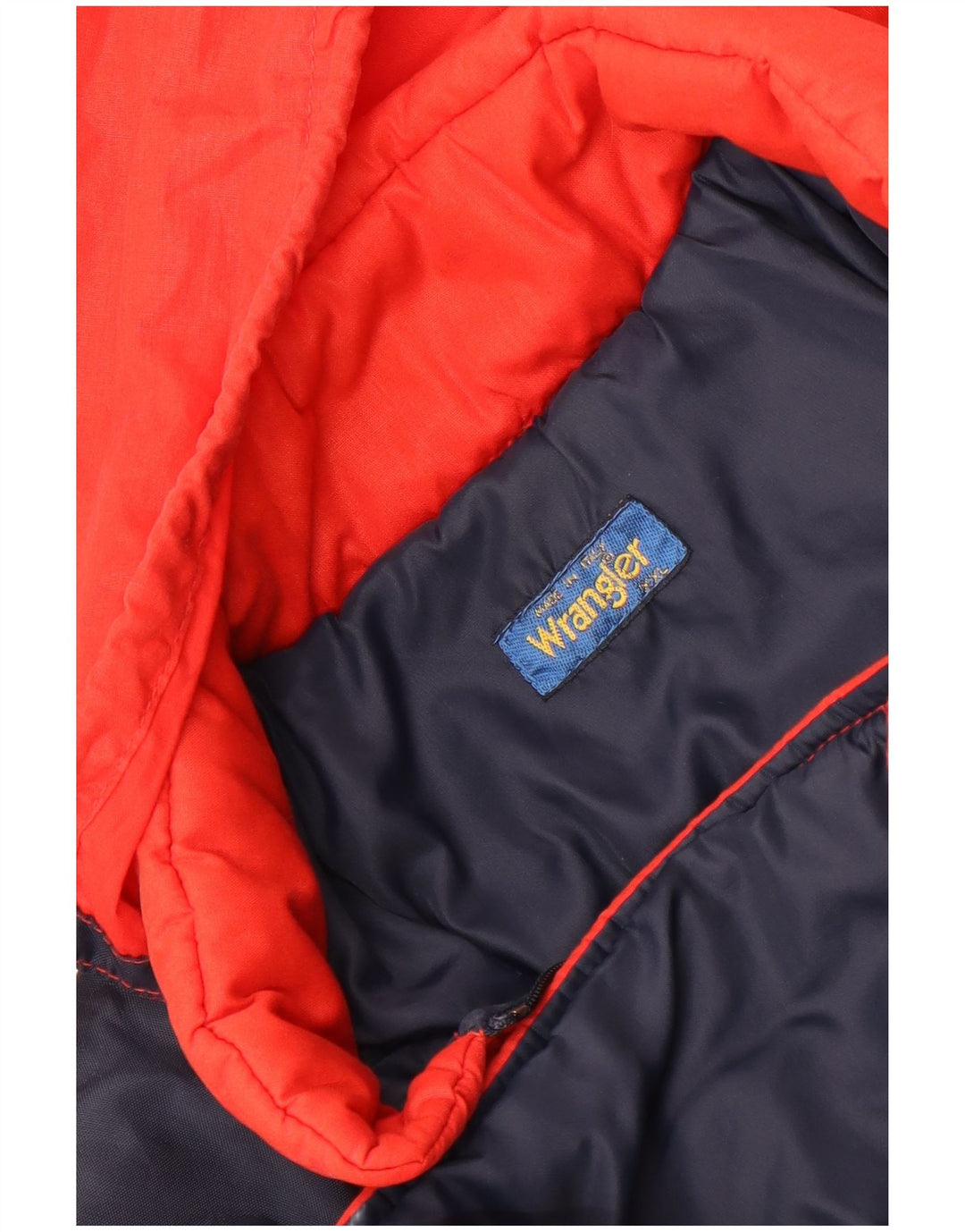 Wrangler Wattierte Damenjacke mit Kapuze, UK 20 2XL, Rot, Farbblock