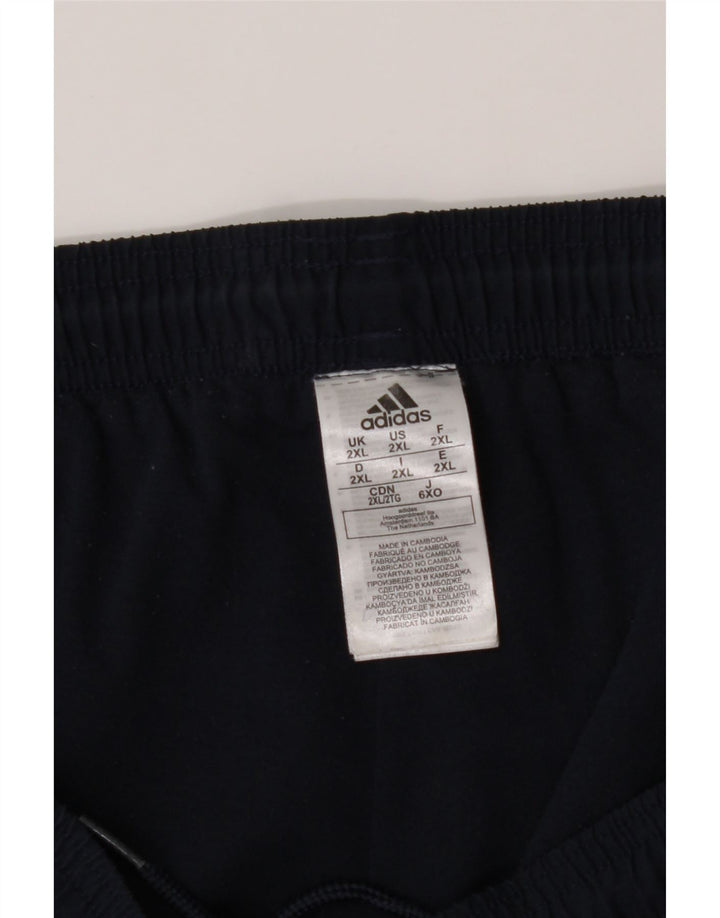 ADIDAS Mens Tracksuit Trousers 2XL Navy Blue Polyester Vintage Adidas and Second-Hand Adidas from Messina Hembry 