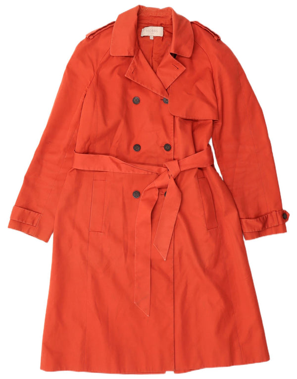 HOBBS Damen London Trenchcoat UK 14 Mittelorange Baumwolle
