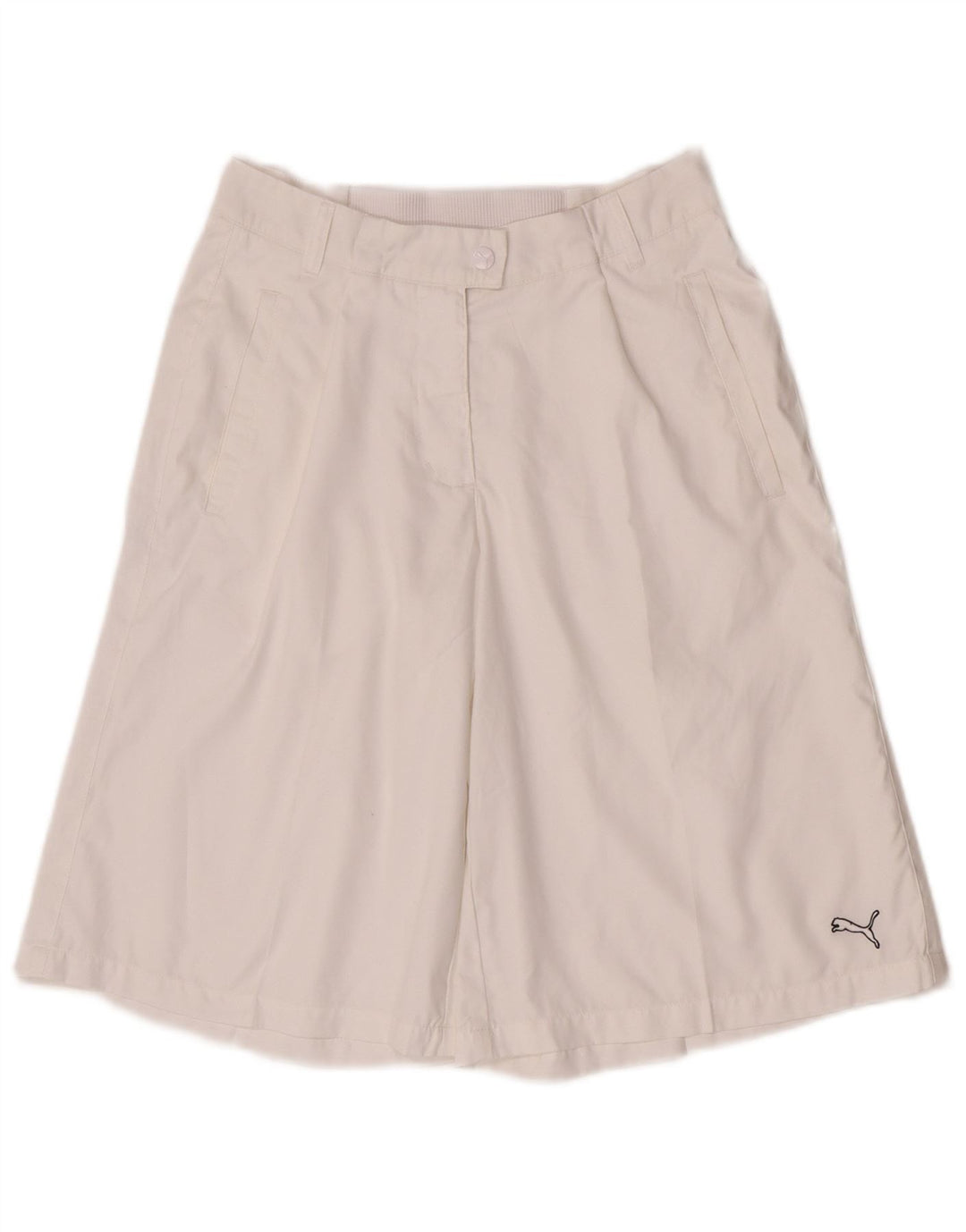 Puma Womens Loose Fit Bermuda Shorts UK 10 Small W27 Weiß Polyester