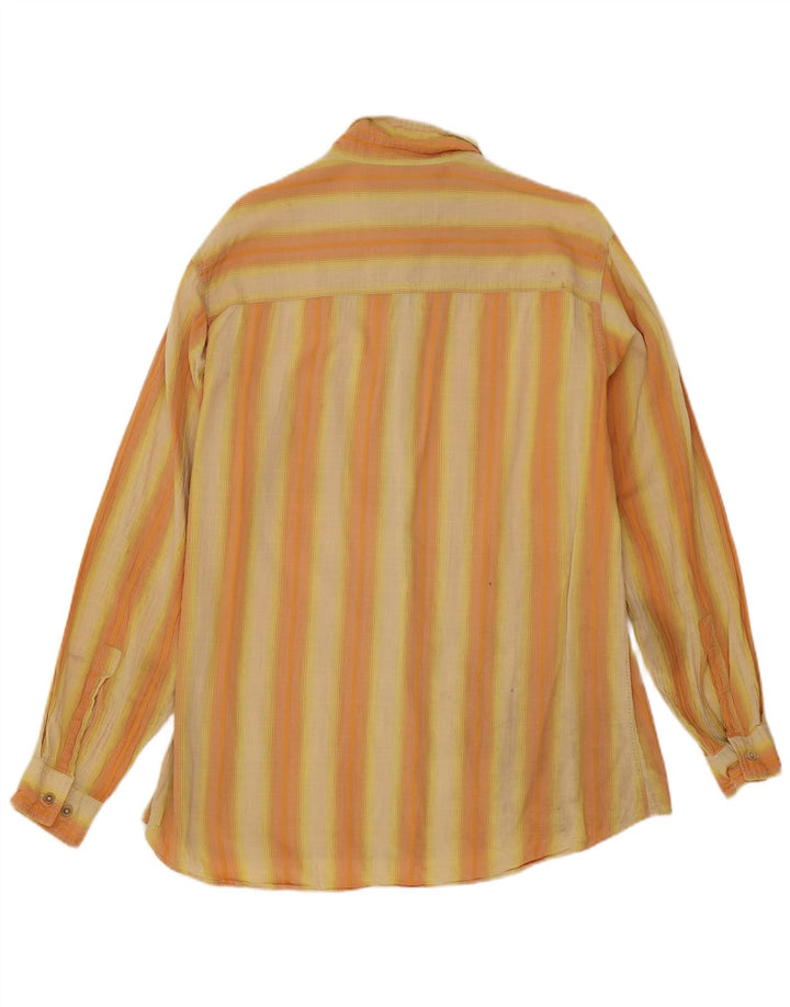 Marlboro Classics Herrenhemd XL Orange gestreift