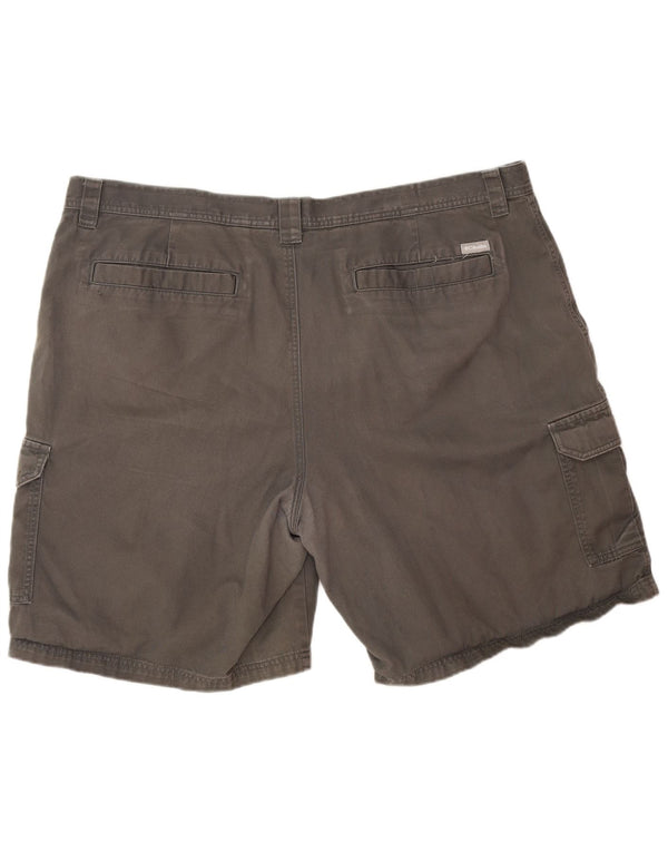 Columbia Herren Omni-Shade Cargo Shorts W44 2XL Grau Baumwolle