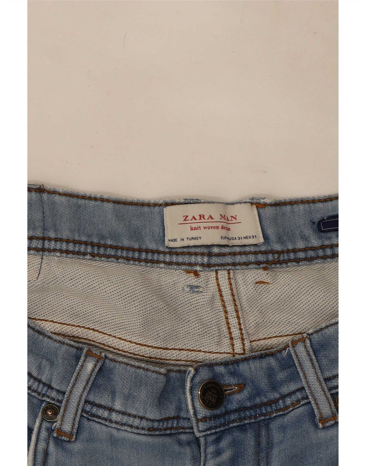 Zara Herren Slim Jeans EU 40 Mittel W31 L31 Blau