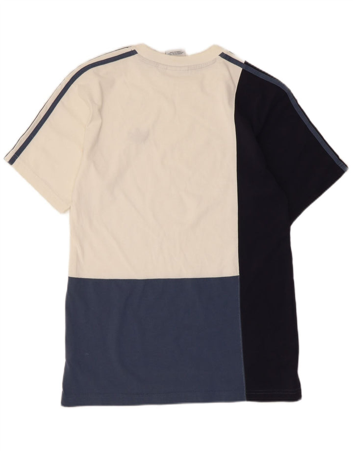 Adidas Herren T-Shirt Top Small Mehrfarbig Colourblock Baumwolle
