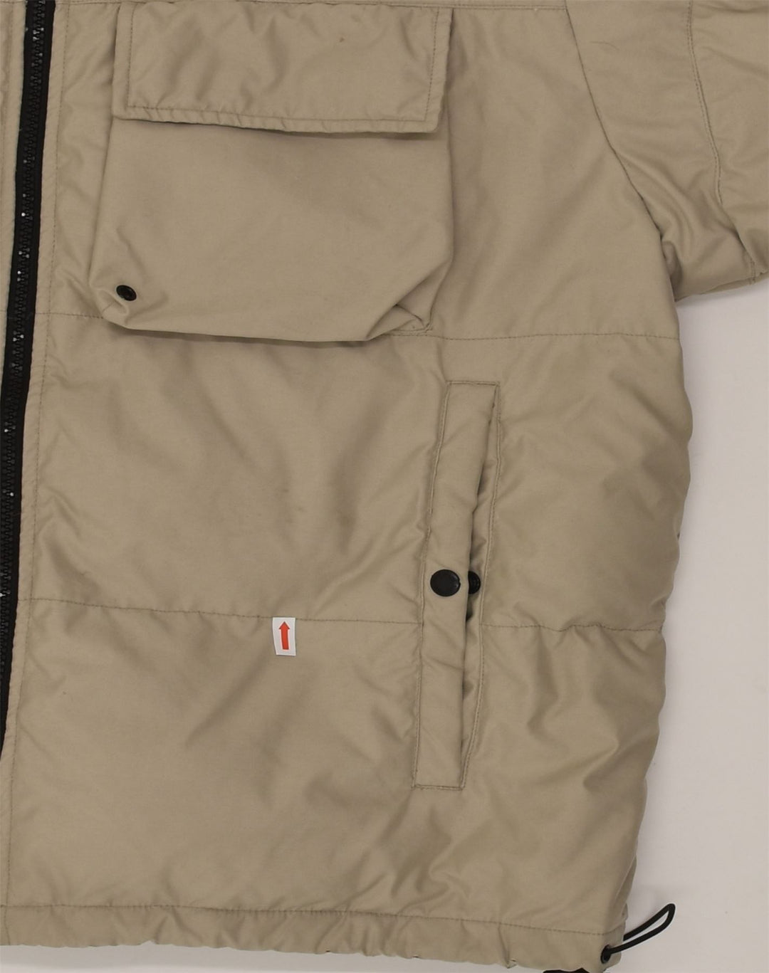 PEPE JEANS Herren Wattierte Jacke UK 36 Small Beige Polyester