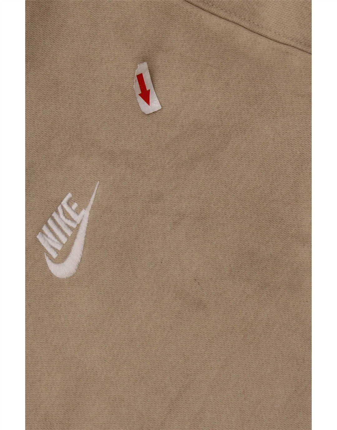 Nike Herren Sweatshirt Pullover Large Beige Baumwolle