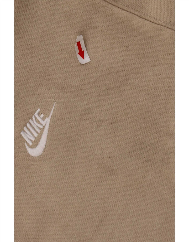 Nike Herren Sweatshirt Pullover Large Beige Baumwolle