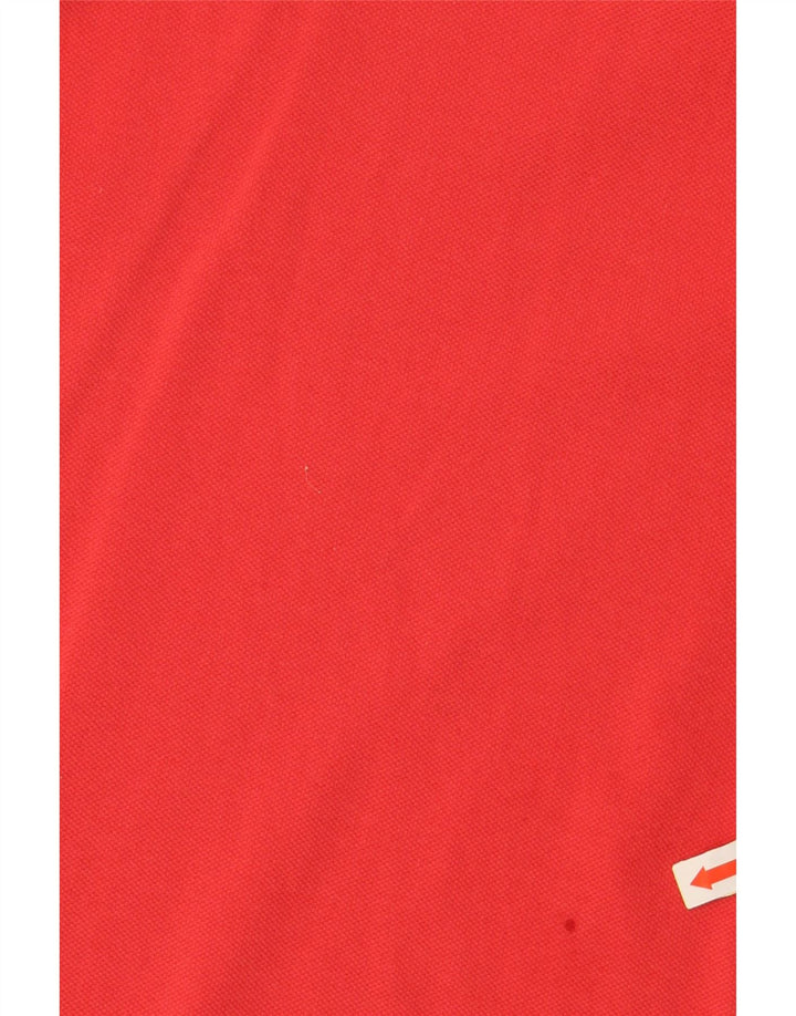 MONCLER Damen Poloshirt UK 12 Mittelrot